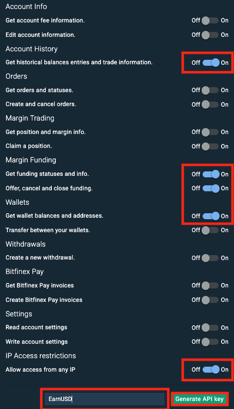 API permissions